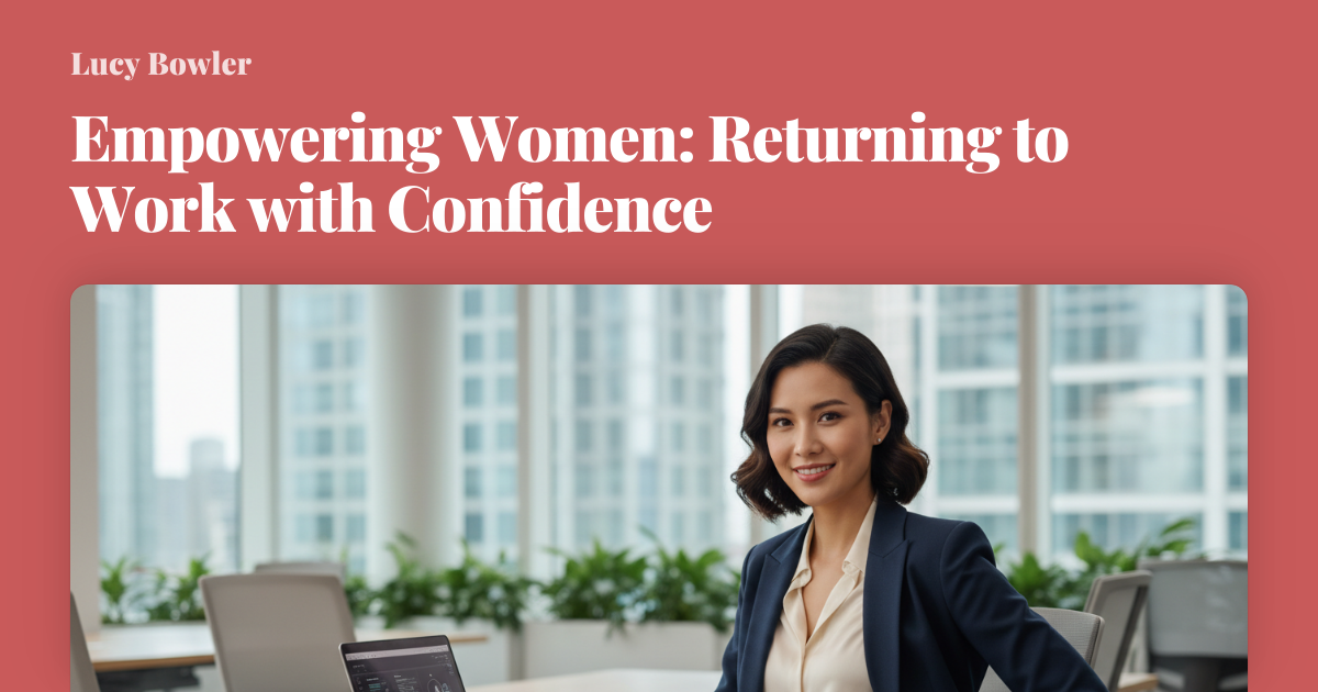 Empowering Women: Returning to Work with Confidence